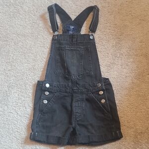 GAP Girls Black Denim Overalls